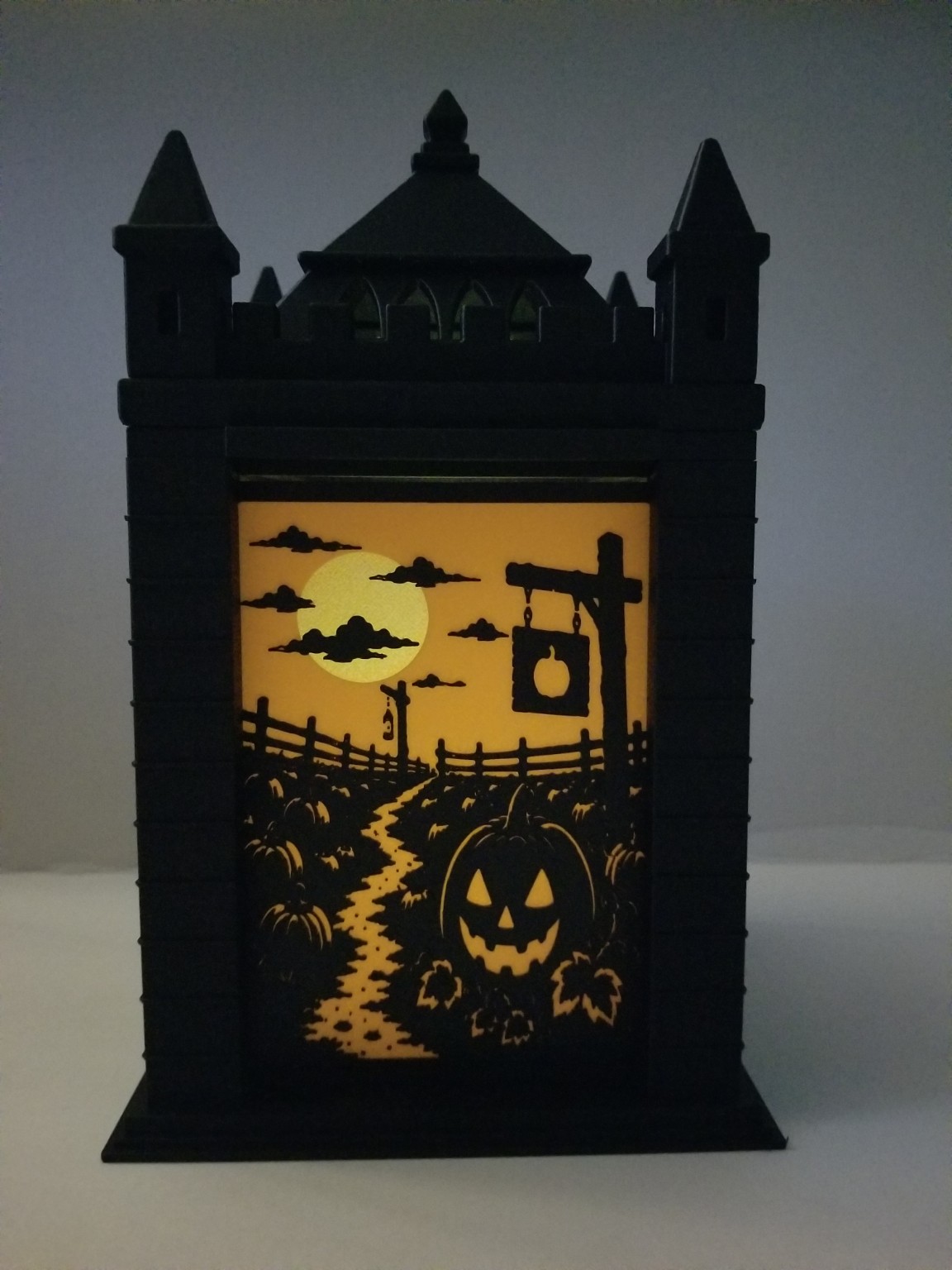 Illuminated pumpkin patch CastleGlow panel