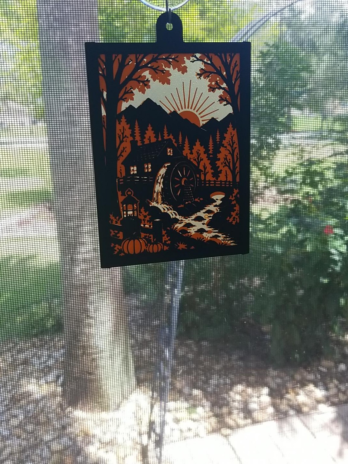 Pre-release Fall Watermill panel displayed in a window